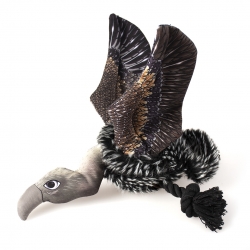 Pluche flying vulture mixed colors 9x27x26cm