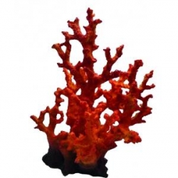 Decoracao Coral 24x18x30cm Red